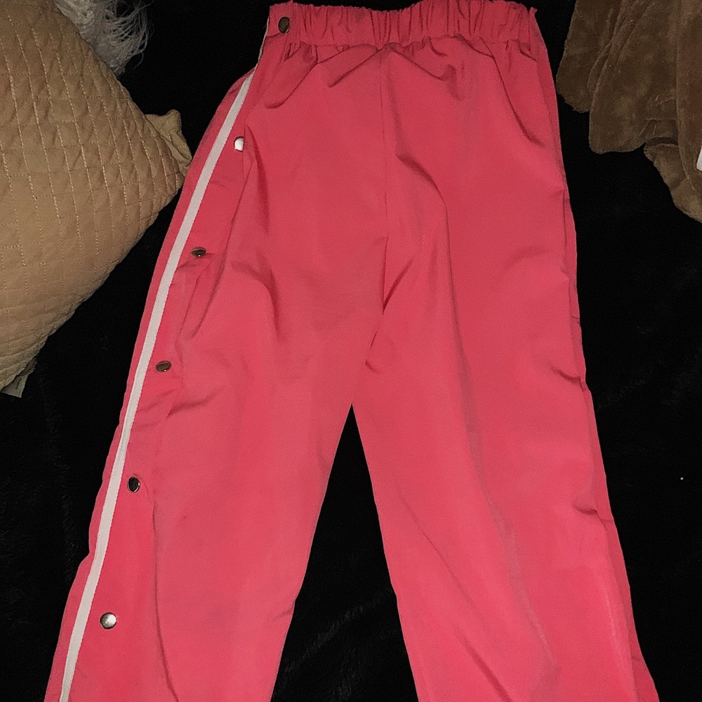 Pink Button Joggers